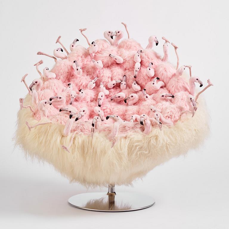 Alexis Verstraeten & Pauline Montironi, a "Miss Flamingo" armchair, ed. 14/30, AP Collection, Belgium 2017.