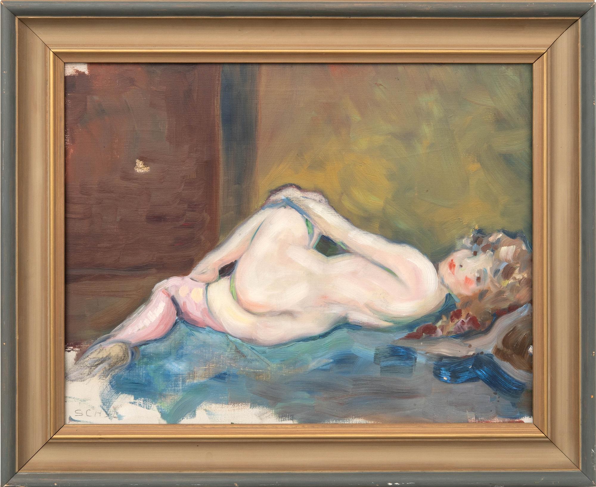 Jules Schyl, naken modell.