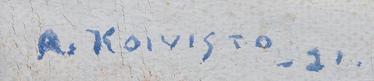 AUKUSTI KOIVISTO, olja på duk, signerad och daterad -21.