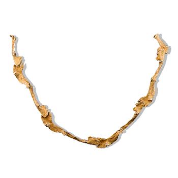 115. Björn Weckström, NECKLACE, "Orchid Psychedelic", 14K gold. Lapponia 1975.