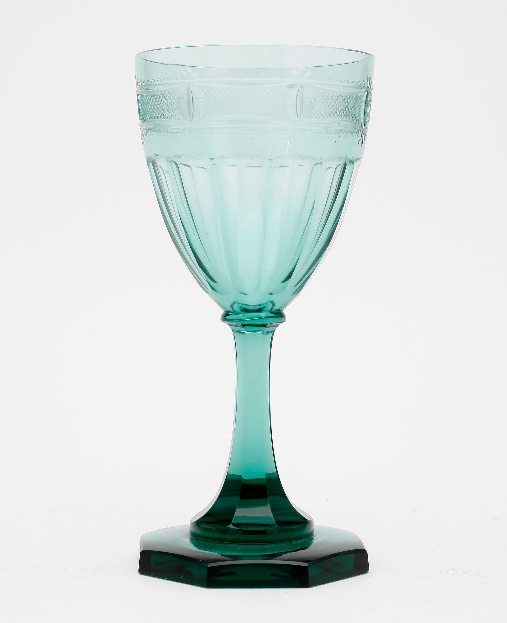 GLAS, 6 st, Strömbergshyttan, "Hörningsholm", 1900-talets första hälft.
