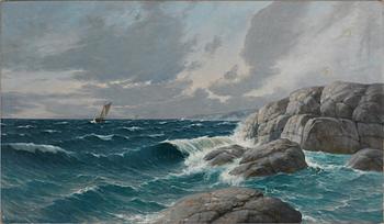 LEONARD WIEDH, olja på duk, sign.