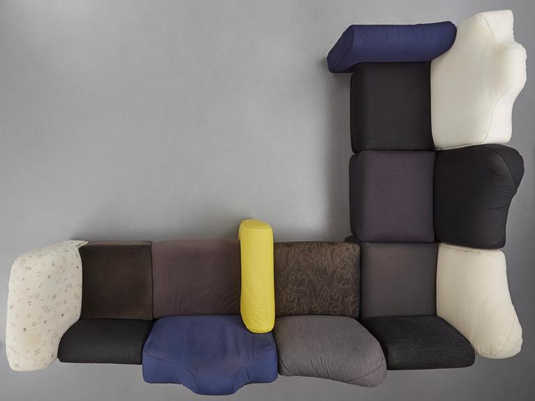 Gaetano Pesce, a modular 'Cannaregio', sofa, Cassina, Italy, post 1987.