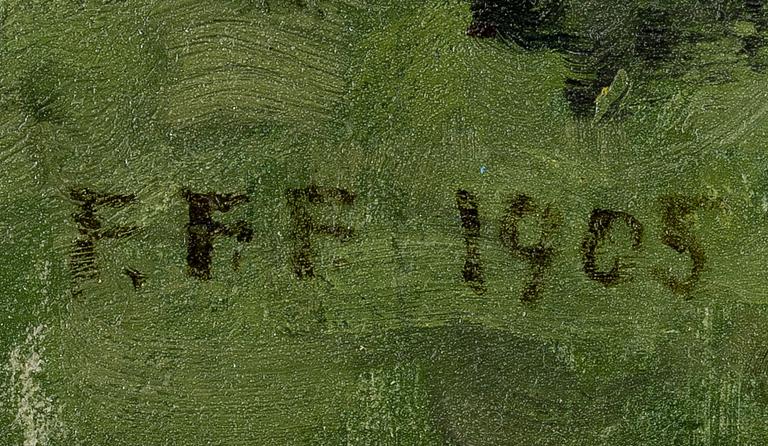 FELIX FRANG-PAHLAMA, GRÖNSKANDE LANDSKAP.