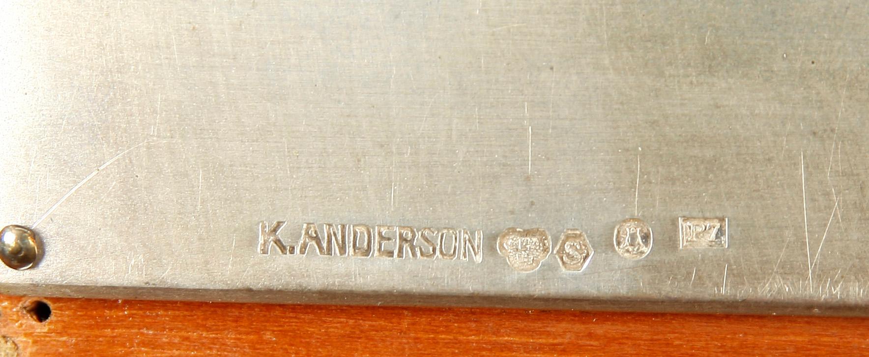 SKRIN, silver, K Anderson, Stockholm. 1916.