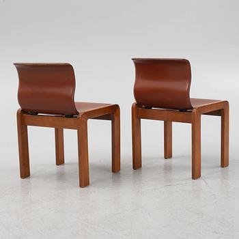 Tobia & Afra Scarpa, attributed, chairs, five pcs., Italy, mid-20th century.