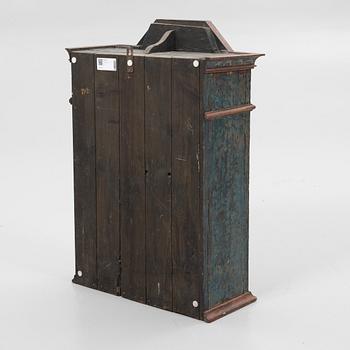 Hanging cupboard, so-called angel cupboard, folk art, painted dated 1819.