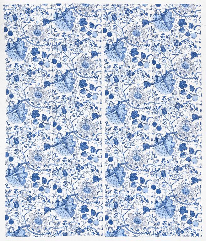 Josef Frank, gardiner, ett par, "La Plata", Firma Svenskt Tenn.