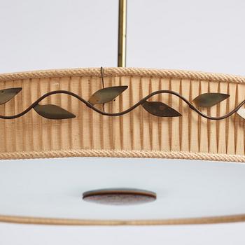 Hans Bergström, a ceiling lamp, a model '13C', ateljé Lyktan, Åhus, Sweden 1940-50s.