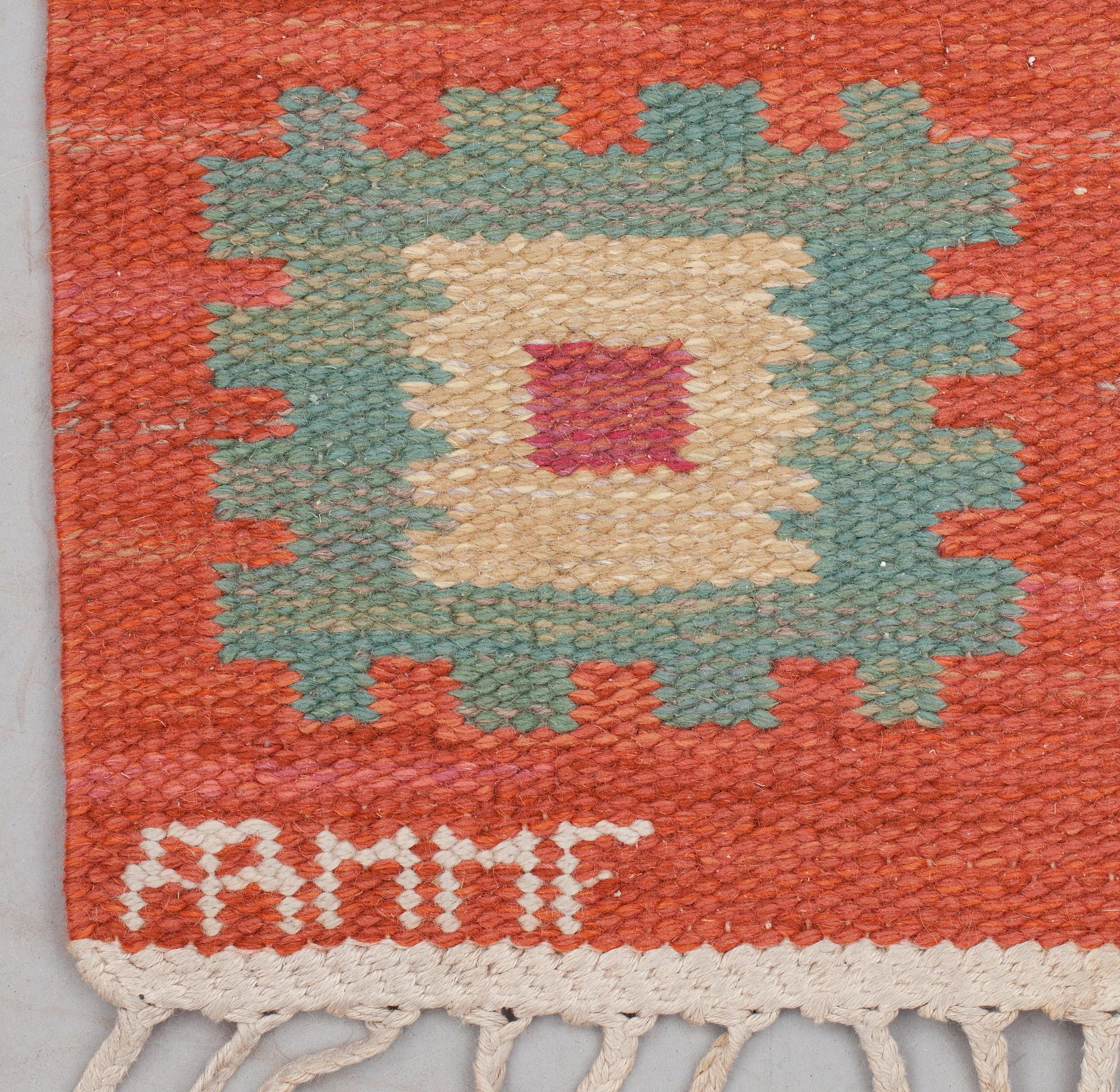 MATTA. "Röd Grön Äng". Rölakan. 186,5 x 121,5 cm. Signerad AB MMF.