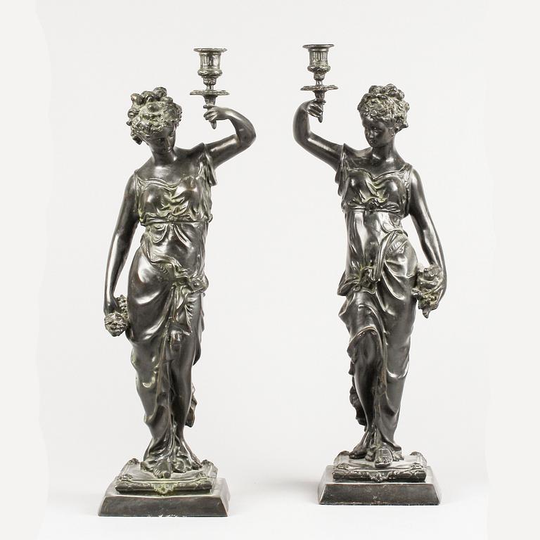 Auguste Moreau, after candlesticks from the first half of the 1900s.