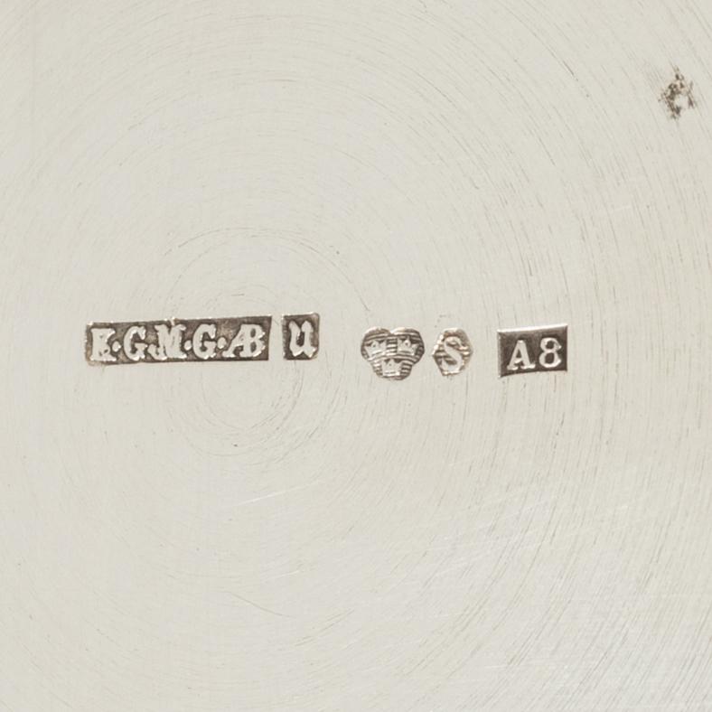 Bowls, 2 pcs, silver, including KG Markström, Uppsala 1927.