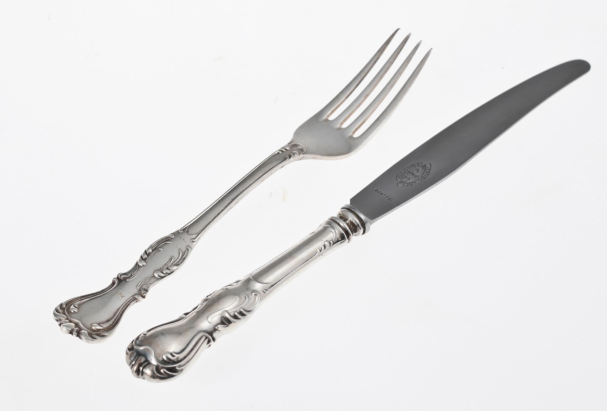 SMÖRGÅSBESTICK, 25 st, silver, "Prins Albert", CG Hallberg, 1943-1961 .