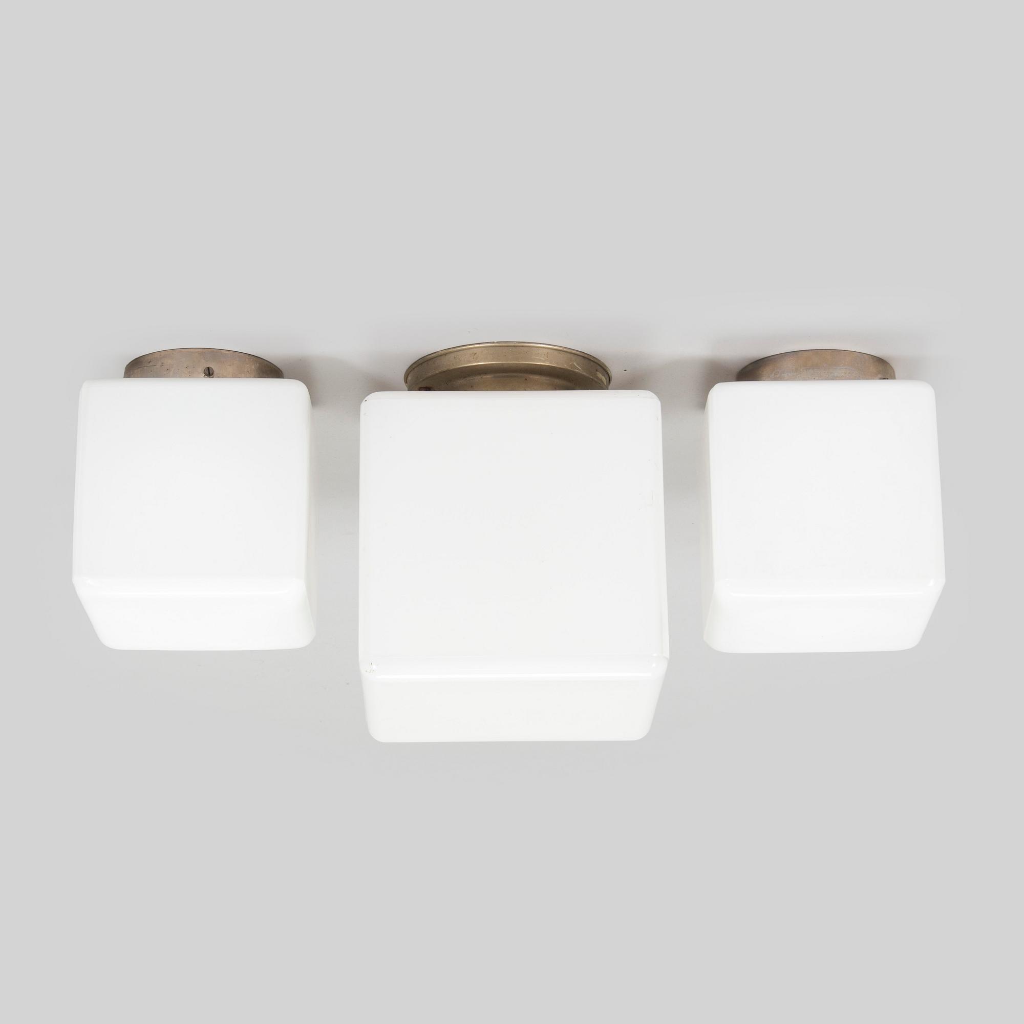 Paavo Tynell, three 1930s ceilig lights 2008 and 2009 for Taito.