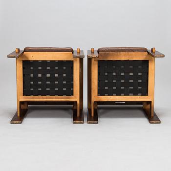 Esko Pajamies, a pair of 1970's 'Bonanza' armchairs for Asko, Finland.