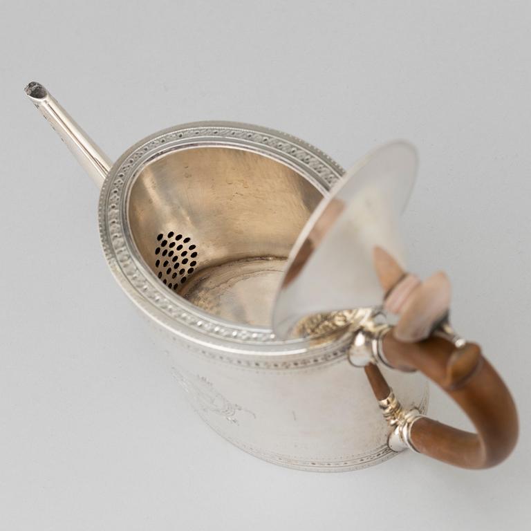 Charles Aldridge och Henry Green, tekanna, silver, London 1786.