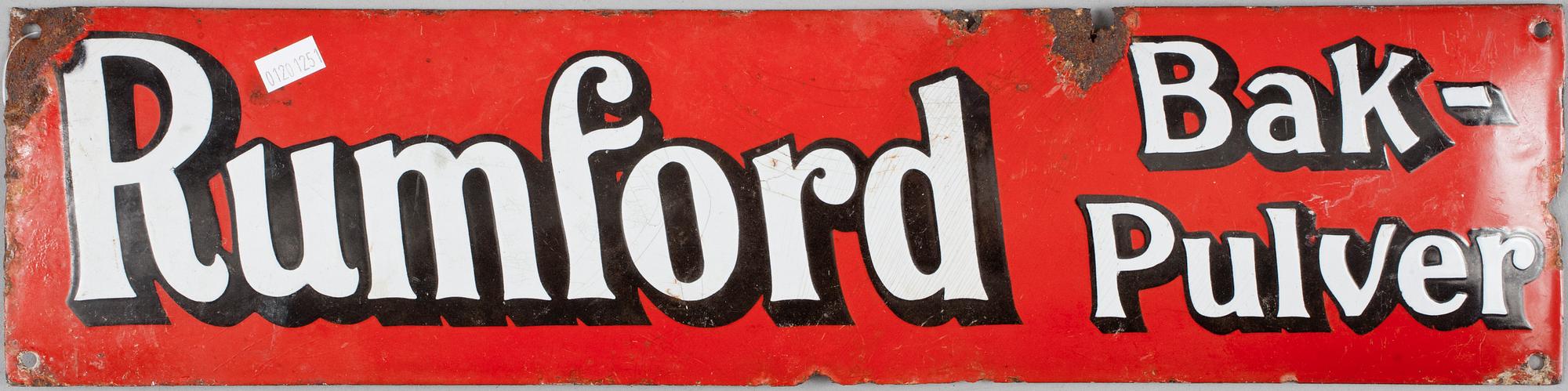 REKLAMSKYLTAR, emalj, plåt, 8 st 1800/1900-tal.