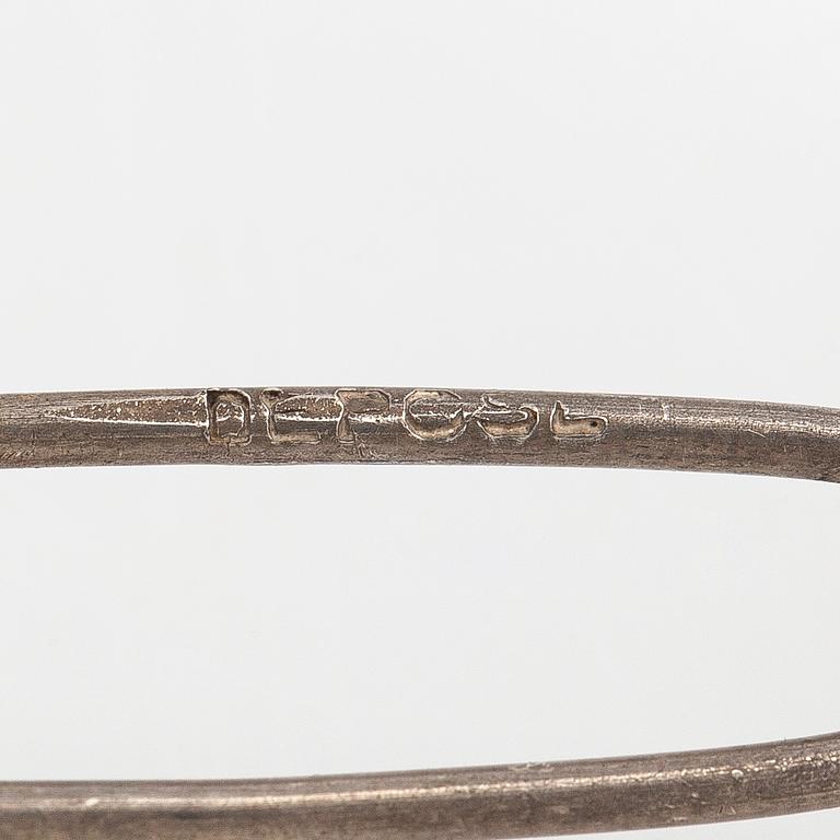 Brosch/hårsmycke/hänge, 18K guld/silver och gammalslipade diamanter, Franska stämplar, 1900-talets början.