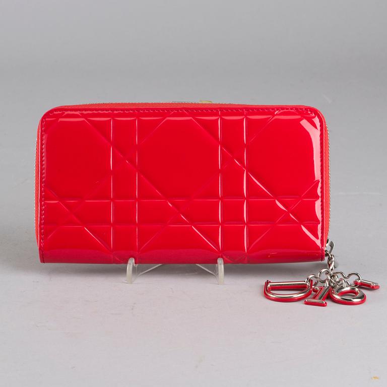 CHRISTIAN DIOR, "Lady Dior Continental", wallet.