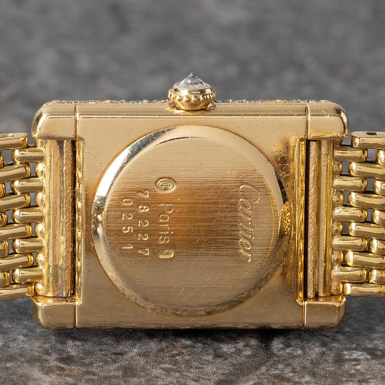 Cartier, Tank, "Pavé Dial", "Diamond Case", ca 1981.