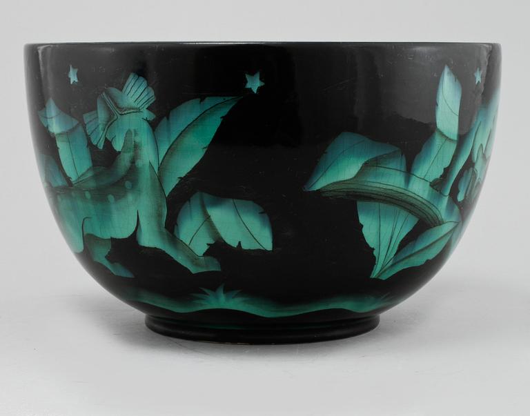 BÅLSKÅL, flintgods, Ilse Claesson, Rörstrand, 1930-tal.