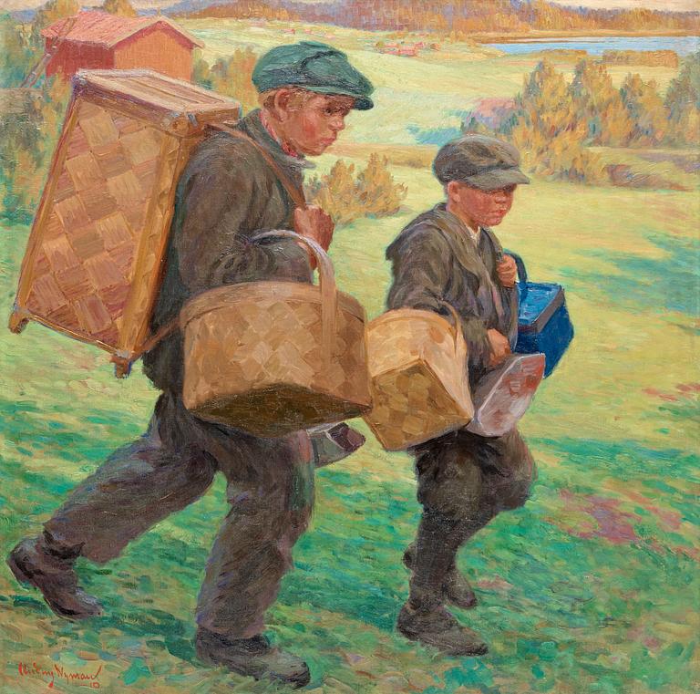 Hilding Nyman, Bärplockare.