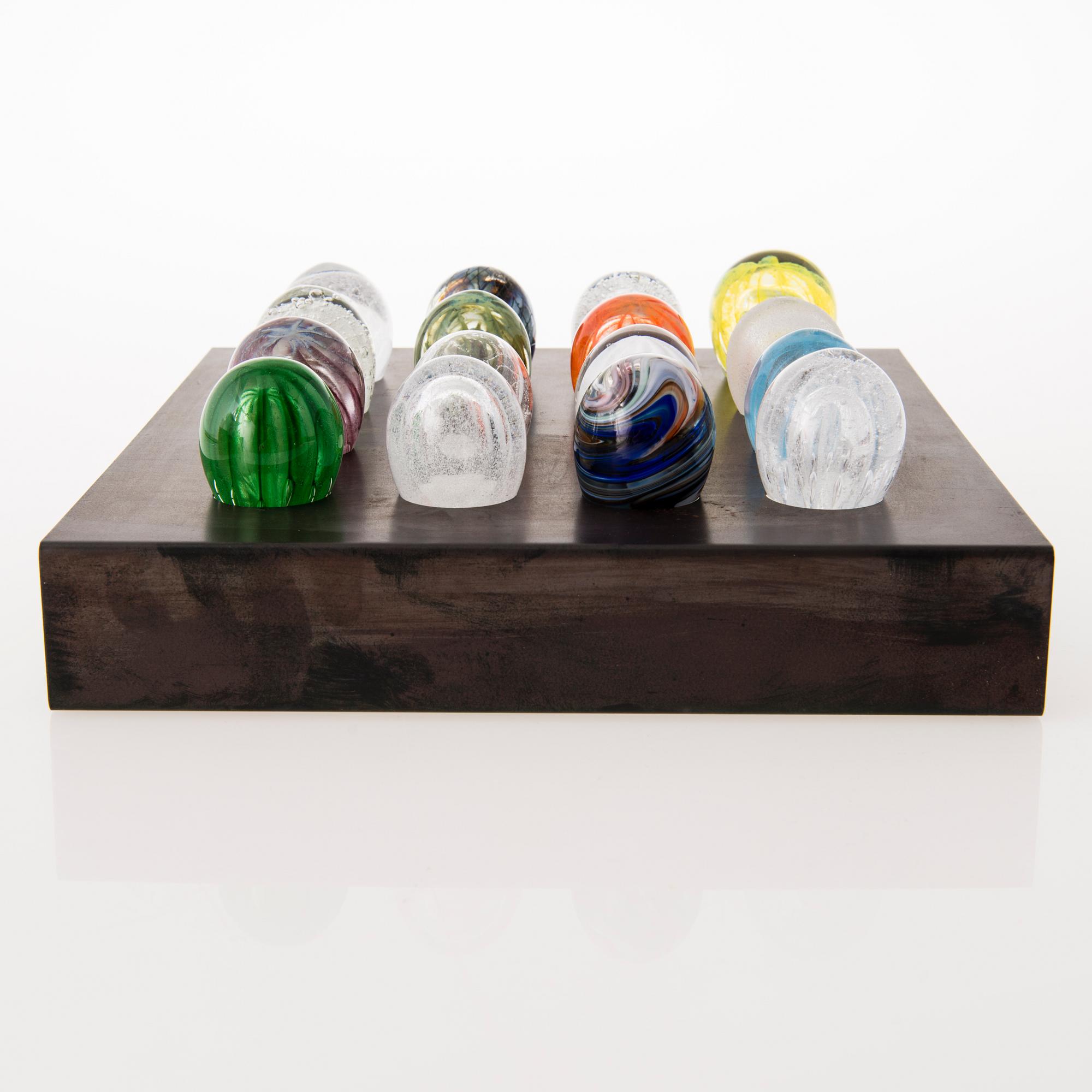 TIINA NORDSTRÖM, a 'Colour ballet' composition signed Tiina Nordström Iittala 1993.