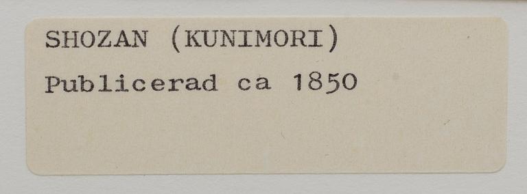 JAPANSKA TRÄSNITT, 10 + 9 st 18/1900-tal.