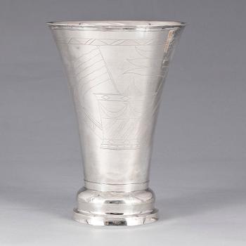 BÄGARE, silver.  Pehr Abraham Taxberg, Sundsvall. 1811.