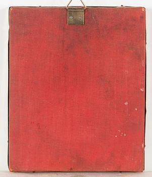 Ikoni, kromolitografia painettu pellille, sensori Aleksander Smirnoff, 4 helmikuuta 1895 Moskova, Venäjä.
