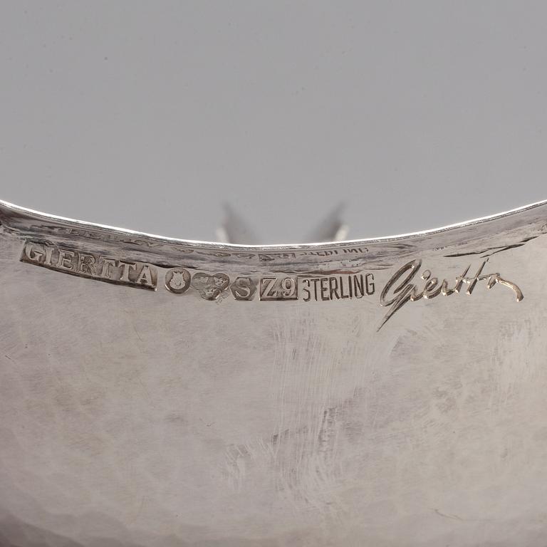 CLAËS E. GIERTTA, a sterling silver bowl, Stockholm 1974.