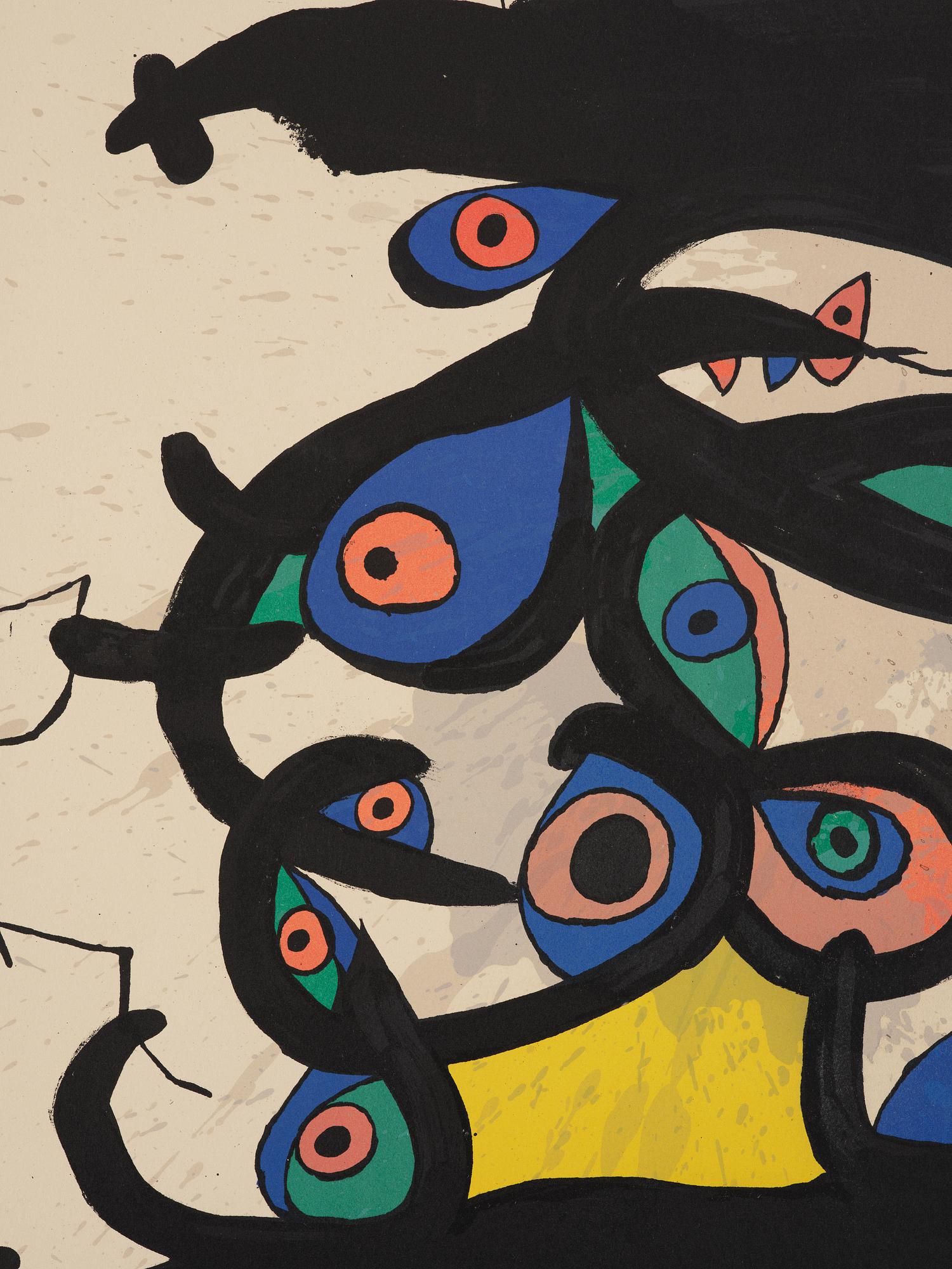 Joan Miró, Poster for the Exhibition 'Peintures sur Papier, Dessins'.