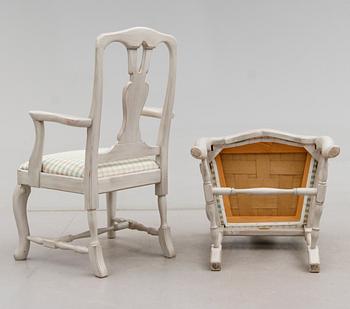 KARMSTOLAR, 1 par, K.A. Roos, Helsingborg, 1900-talets andra hälft.