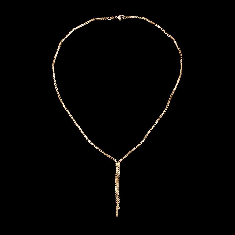 HALSCOLLIER, guld 18K, svensk importstämpel. Vikt ca 23 gram.