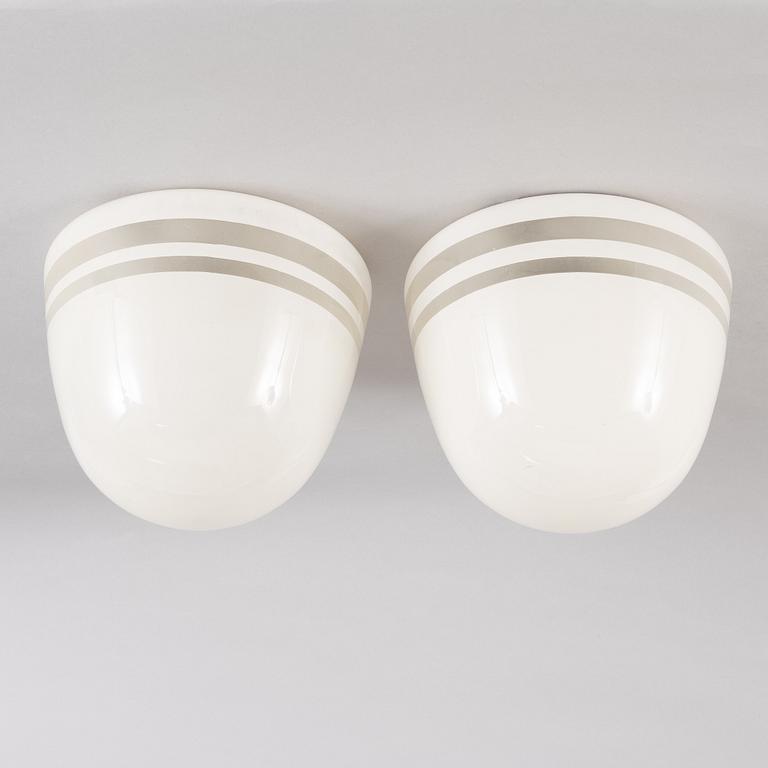 Harald Notini,  a pair of ceiling lamps, version of model "10148", Arvid Böhlmark's Lamp Factory, 1930s.