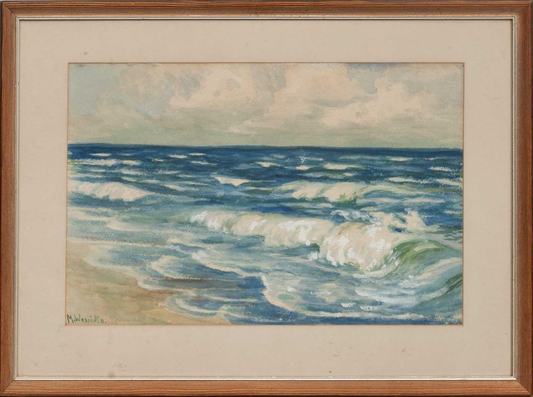 MARGARETHE WOSSIDLO, akvarell, signerad.