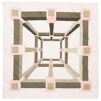 Hermès, two scarves "Les Coupés" and "Perspective".