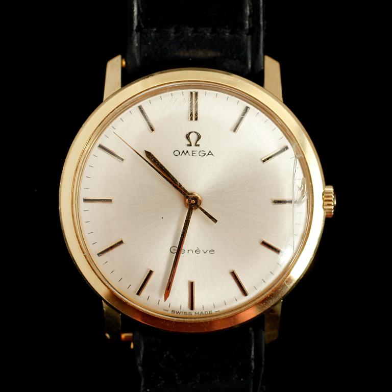 ARMBANDSUR, 14 k guld, Omega, Geneve.