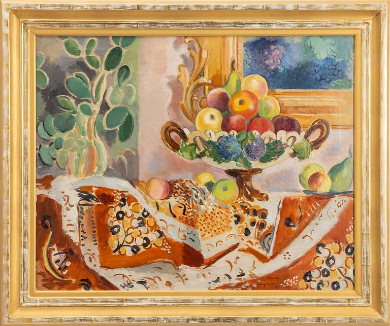 Arthur Percy, "Nature morte med äpplen".