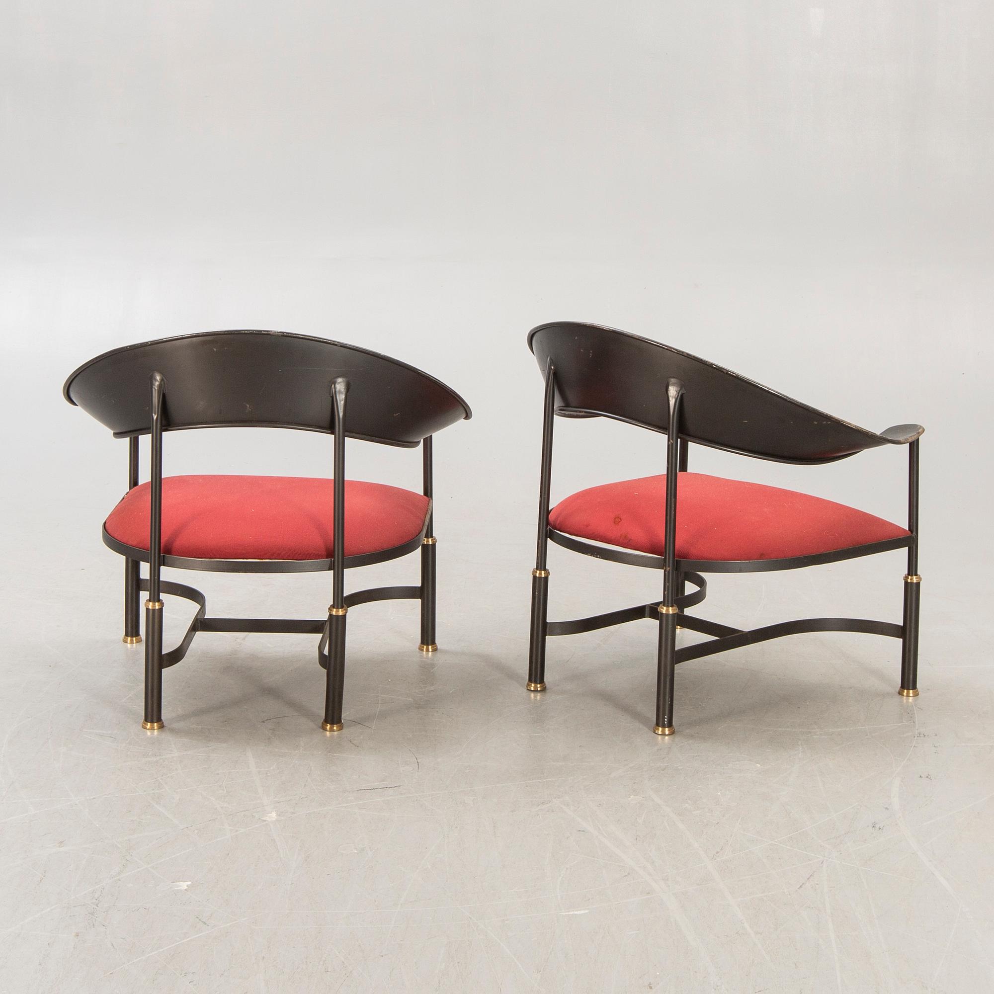 Armchairs / armchairs, probably Italy, a pair, second half of the 20th century.