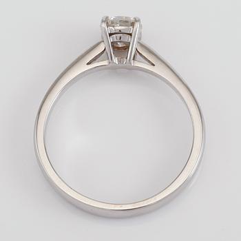 RING, 18K vitguld och diamant ca 0.53 ct.