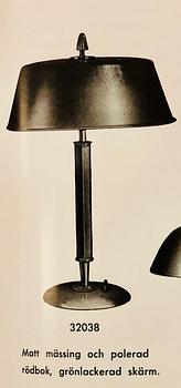 Bertil Brisborg, table lamp, model "32038", Nordiska Kompaniet 1940s-50s.