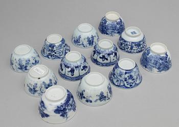 FAT samt KOPPAR, 12 st, porslin, Kina 1800 samt 1900-tal.