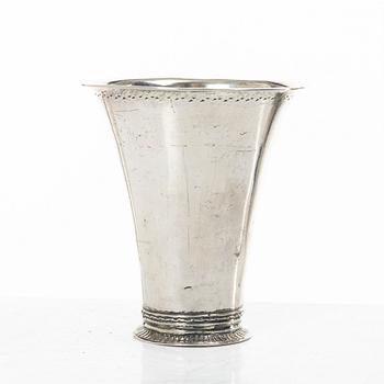 A Swedish silver beaker, mark of Samuel Zettersteen, Lidköping 1771.