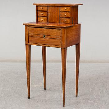 A late gustavian sewing table, early 19th century.