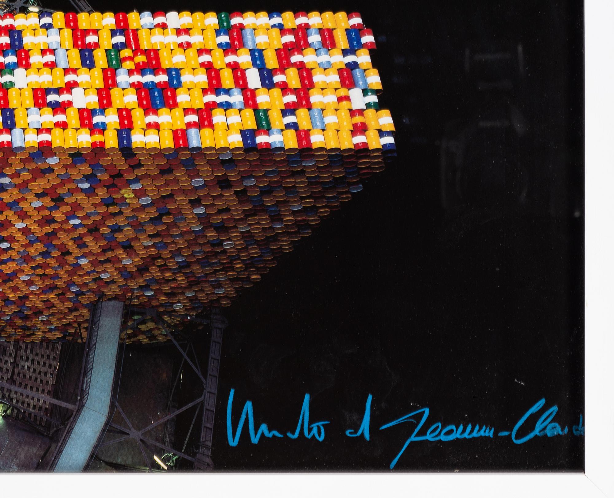 Christo & Jeanne-Claude, colour offset, signed with crayon.