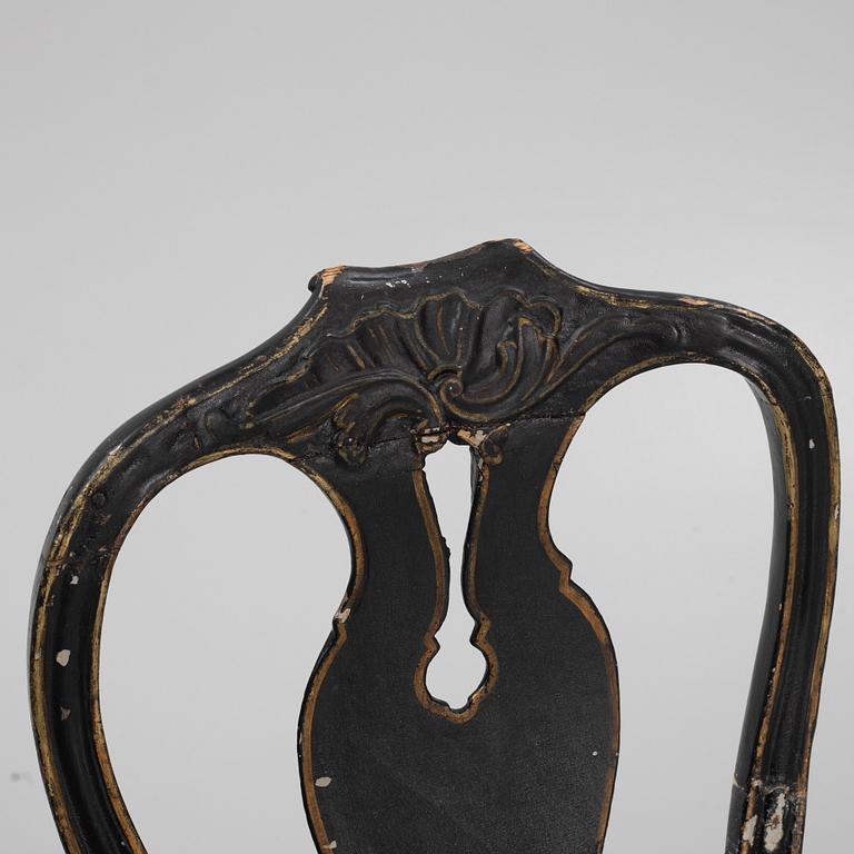 Stolar, ett par, rokoko, 1700-talets andra hälft.