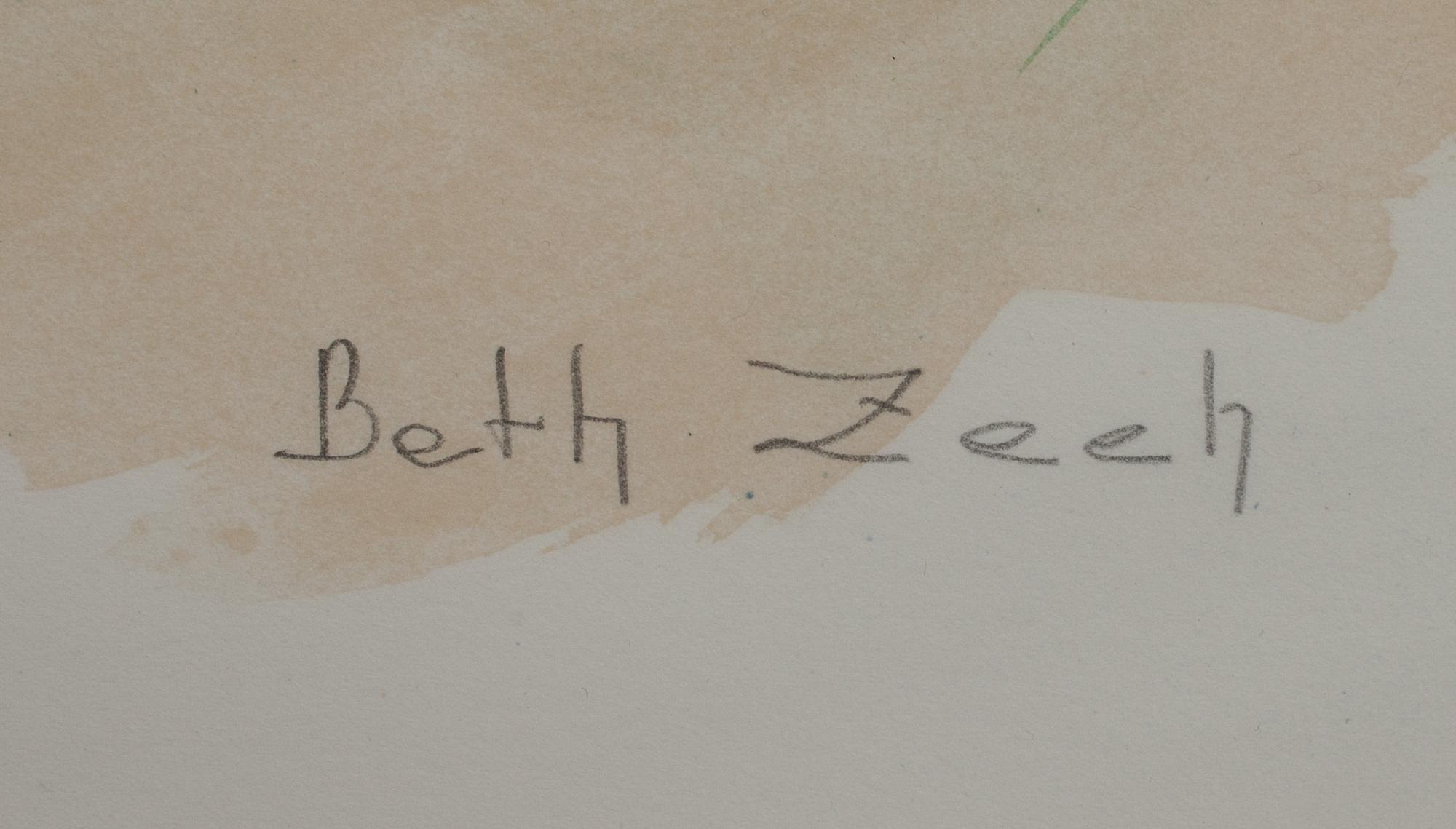 BETH ZEEH, färglitografi, signerad och numrerad 39/300.