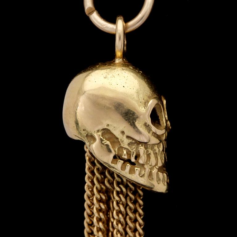 PENDANT, shape of skull. Weight 9,5 g.