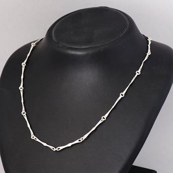 NECKLACES, 4 pcs, silver. Lapponia 1978-91.